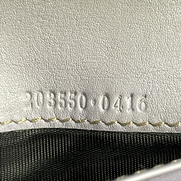 Gucci Monogram GG Long Wallet Double Sided Tan Lilac Heart Clasp - Picture 15 of 17